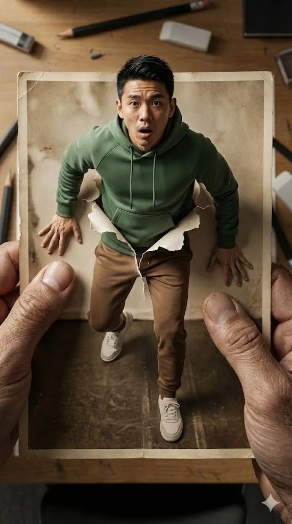 Sebuah ilusi optik Trompe L'oeil