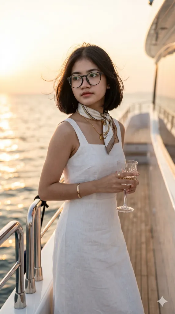 Luxury Yacht Sunset