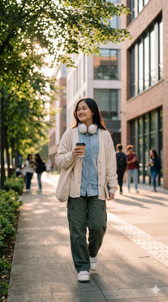 Sunny Campus Girl/Boy Aesthetic